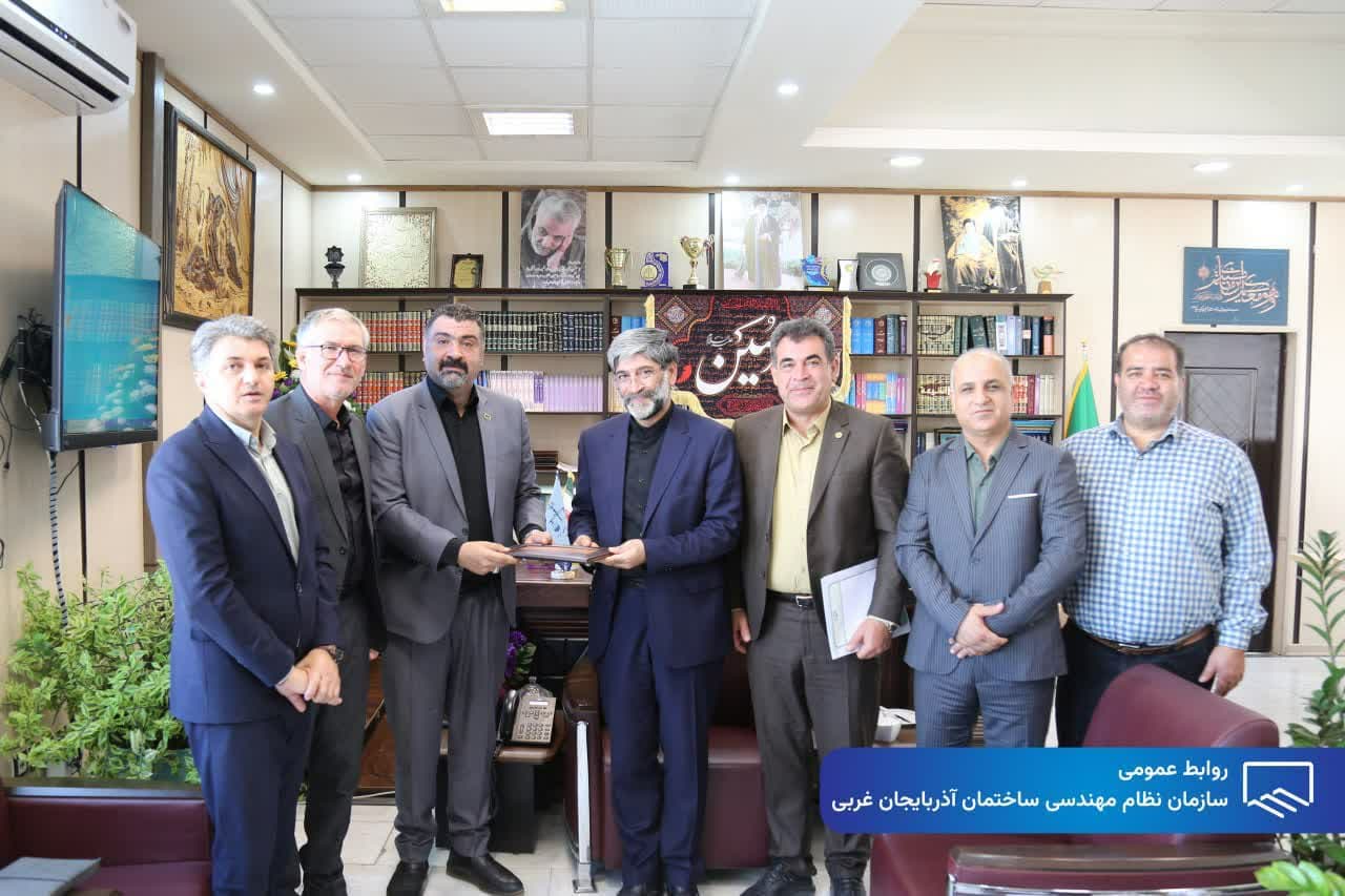 دیدار نمایندگان هیئت مدیره سازمان نظام مهندسی ساختمان استان با رئیس کل محترم دادگستری استان آذربایجان غربی
